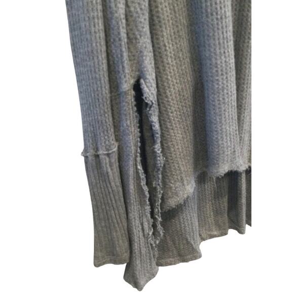 Free People Drippy Thermal womens M Sunset Park Gray boho gorpcore oversized - Picture 7 of 8